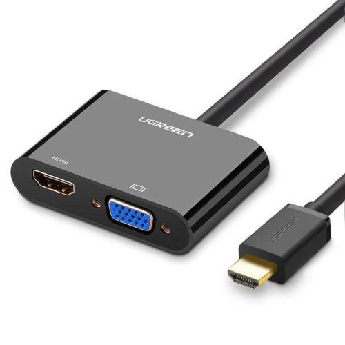 UGREEN CM101 HDMI to VGA+HDMI+3.5mm Converter-40744