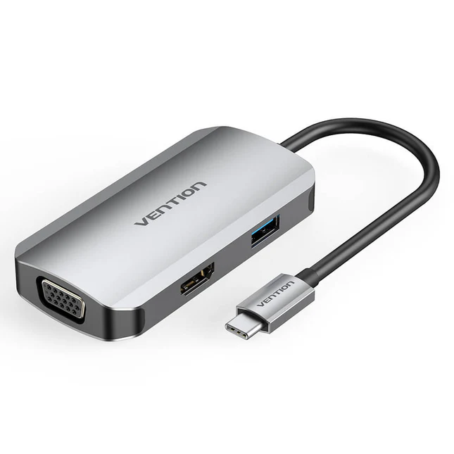 Vention USB-C MULTI-FUNCTIONAL 8 in 1 DOCKING STATION