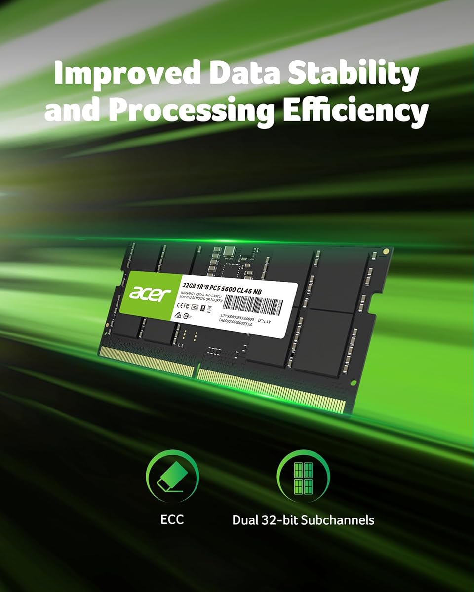 Acer SD200 Laptop RAM DDR5 32GB 5600-BL.9BWWA.419