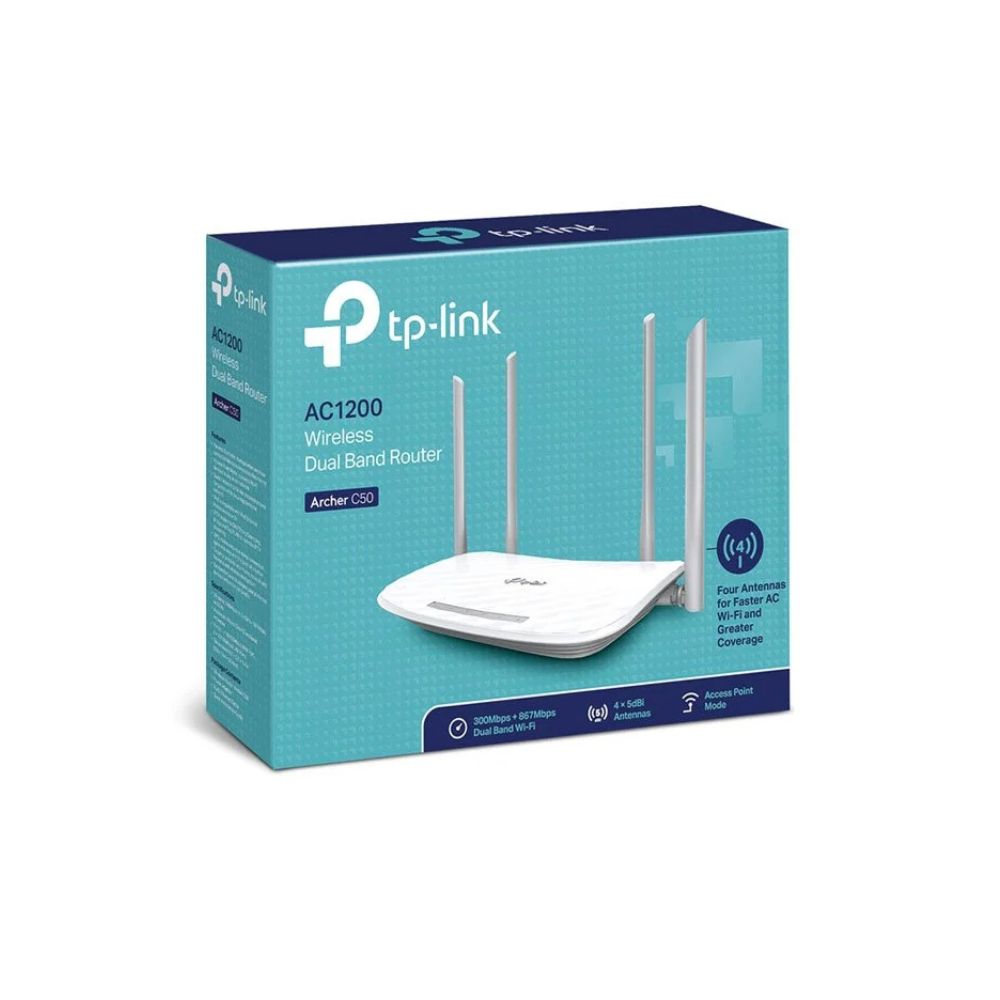 TP-Link AC1200 Dual Band Wireless Router – Archer C50