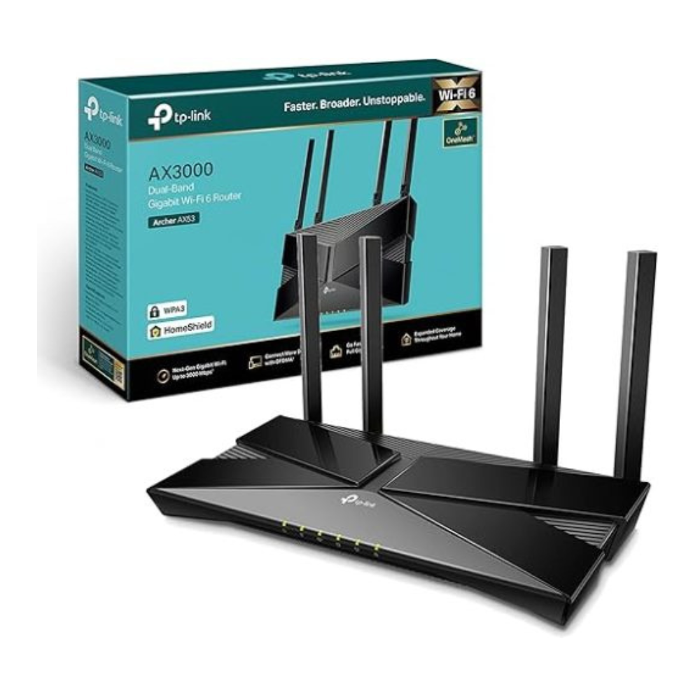 TP-Link AX3000 Dual Band Gigabit Wi-Fi 6 Router – Archer AX53