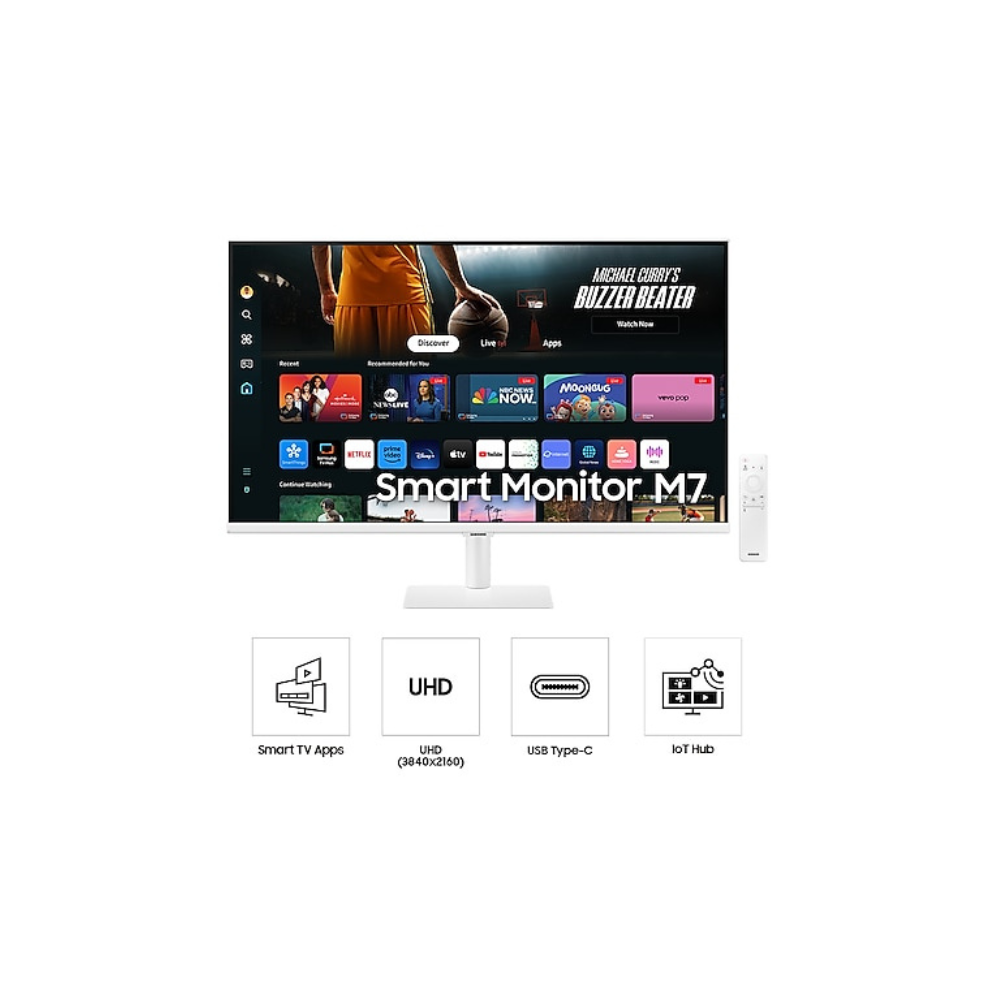 Samsung 32" M70D  LS32DM703UMXUE Smart Monitor