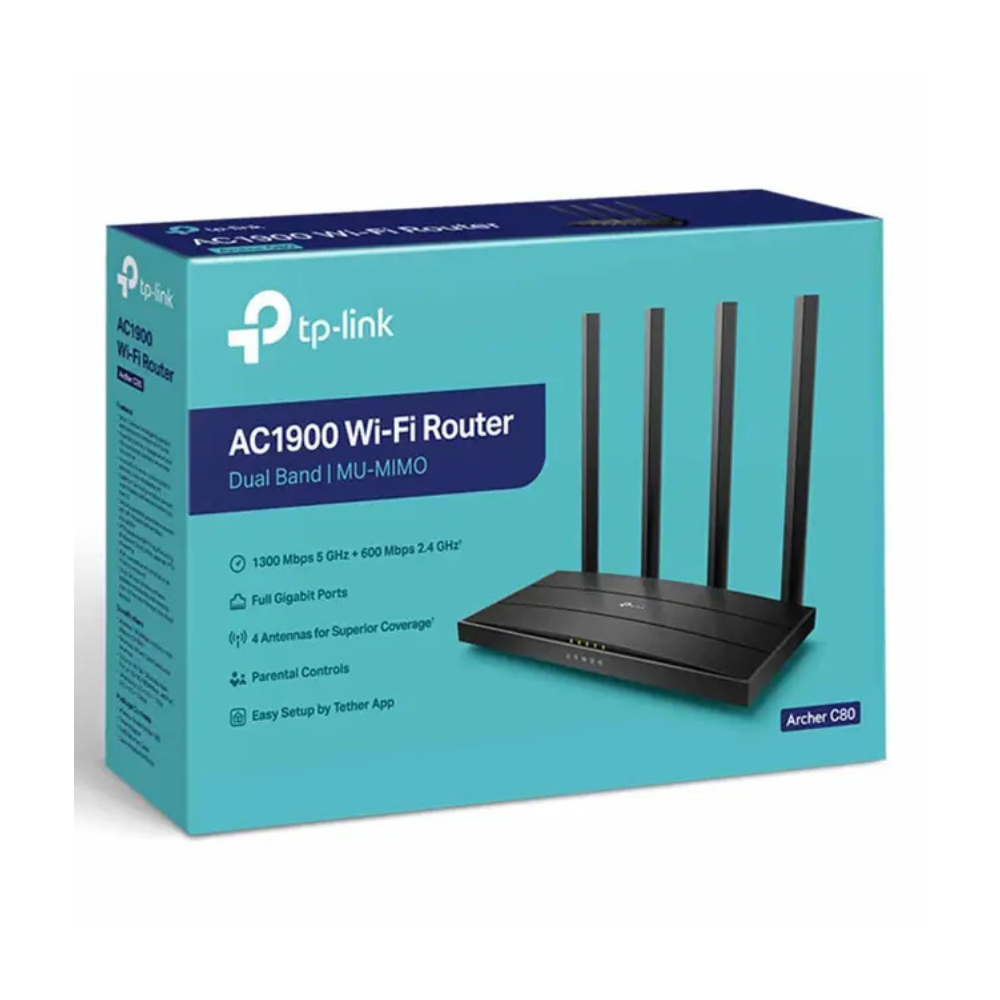 TP-Link AC1900 MU-MIMO Wi-Fi 5 Router – Archer C80