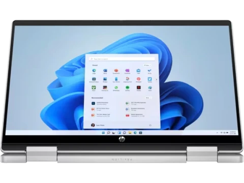 HP Pavilion X360 14T EK000 - Core i7-1255U, 16GB RAM DDR4-3200 (Onboard), 512GB SSD, 14" FHD, Windows 11 Home, Touchscreen, Backlit keyboard, HP 720P HD Camera, Silver, - 54B30AV