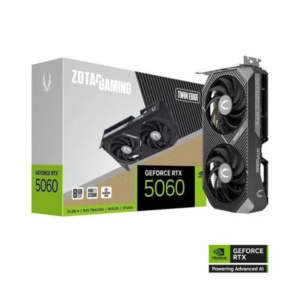 ZOTAC RTX 5060 8GB GDDR7, 3DP 2.1, 1HDMI 2.1 – ZT-B50600E-10M