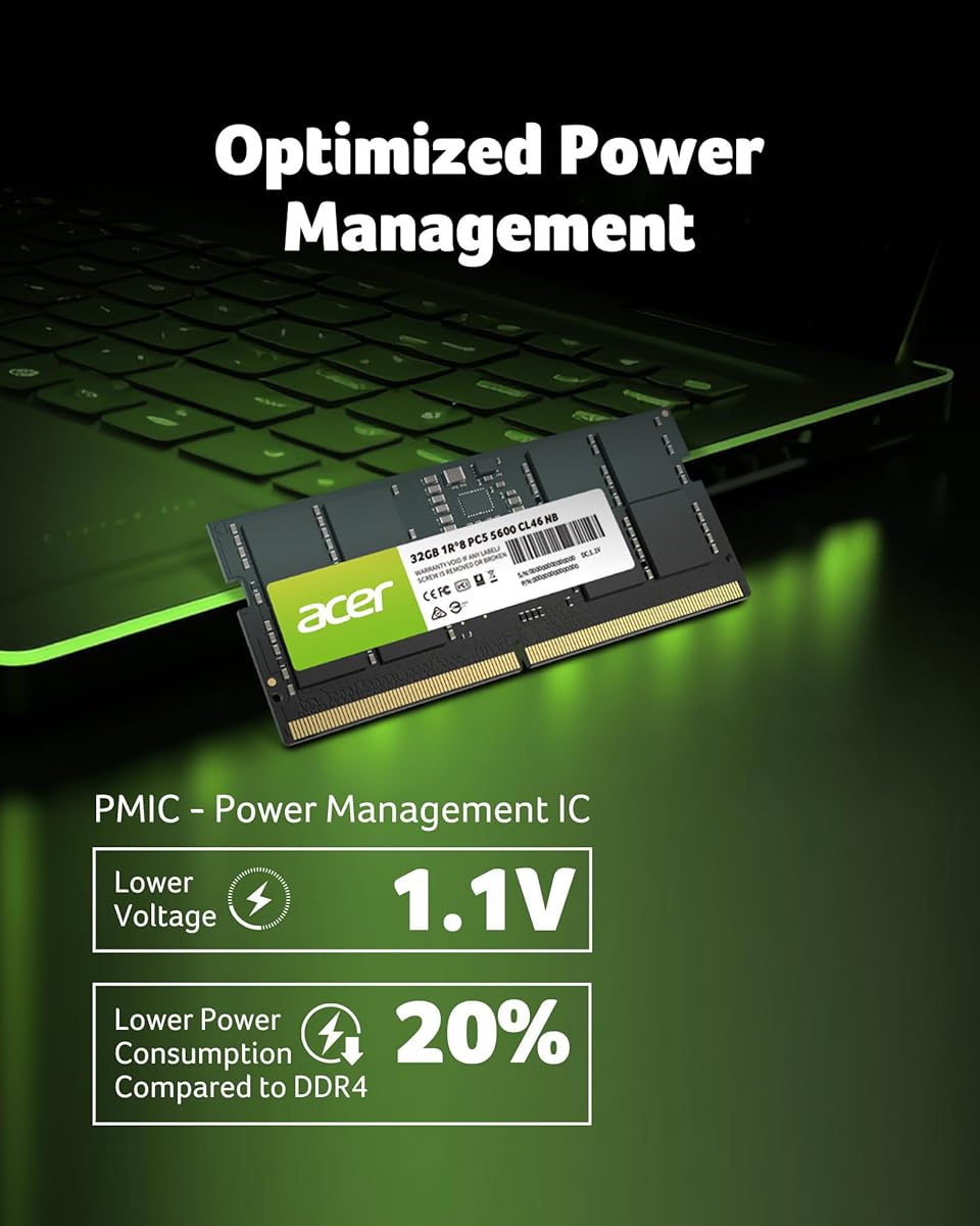 Acer SD200 Laptop RAM DDR5 32GB 5600-BL.9BWWA.419