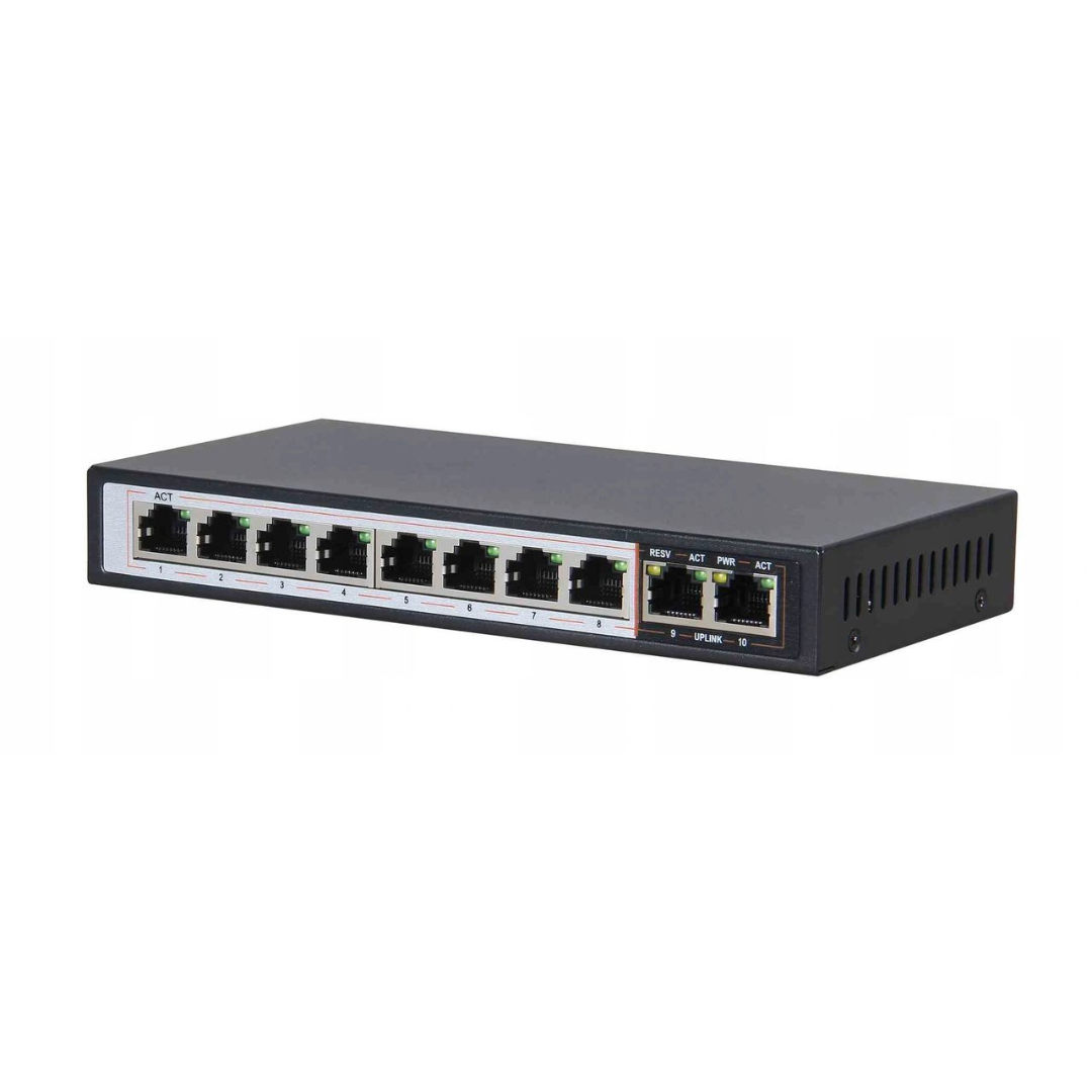 D-Link 8GE PoE+ 2GE Uplink 250m PoE Switch – DGS-F1010P
