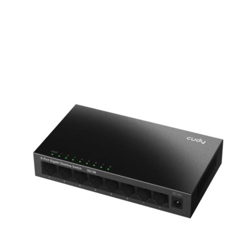 CUDY 8-PORT Gigabit metal switch 8 x 10/100/1000Mbps RJ45 ports-CUDY GS108