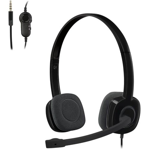 Logitech H151 wired Stereo Headset With Noise Cancelling Mic-981-000587