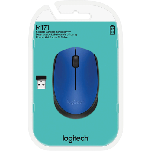 Logitech M171 Wireless Mouse  Blue-910-004640