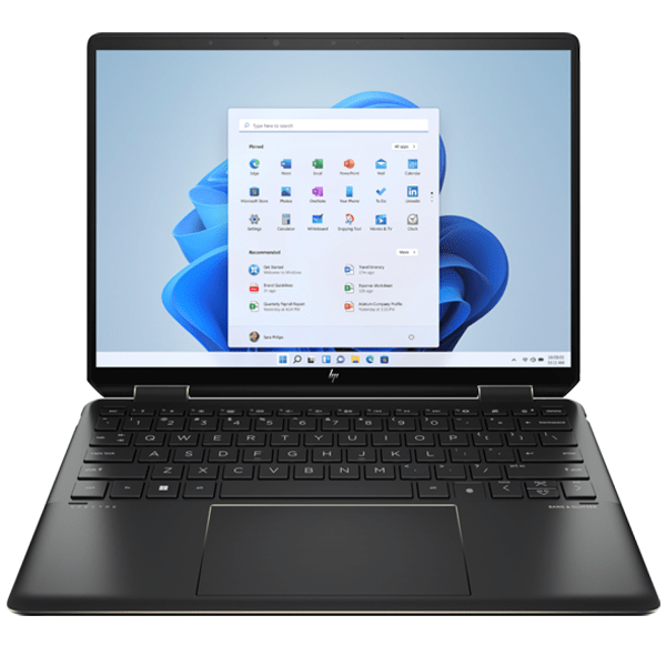 HP Spectre x360 14-EF2013DX, 1.7 GHz Core i7-1355U, 10-core CPU, 5.0 GHz Turbo, 16GB LPDDR4X-4266, 512GB NVMe SSD, 13.5" IPS 1920 x 1280 Touchscreen, 3:2 Aspect Ratio, Gorilla Glass NBT, HP Pen, Backlit keyboard, Windows 11 Home- 7P0Q7UA